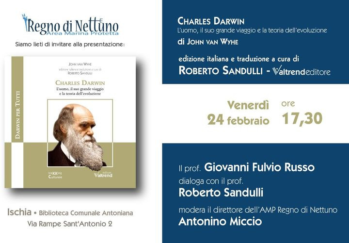 Presentazione del Libro “Charles Darwin – L’uomo, il suo grande viaggio e la teoria dell’evoluzione.”